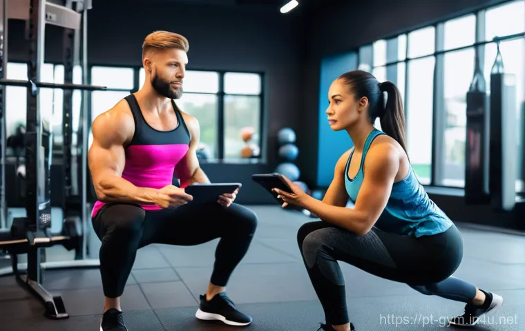 피트니스 경영사 업무별 우선 순위 정하기 - A vibrant and diverse group of individuals, including men and women of various ages and body types, ...