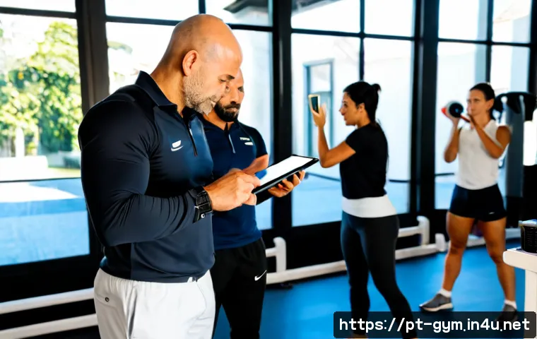 Home 17 피트니스 경영사 비전과 역할 - Photorealistic modern fitness business leadership meeting in a bright boutique gym in São Paulo, Bra...